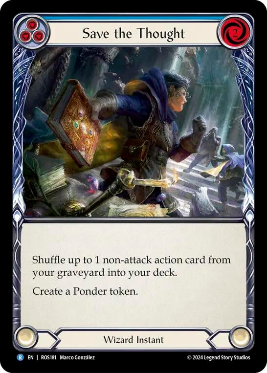 Save the Thought (Blue) (181) [ROS] - Flesh and Blood TCG Single