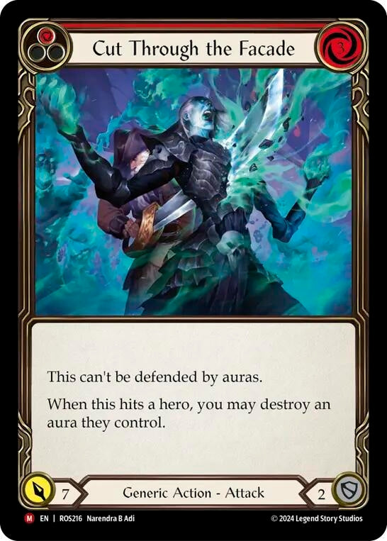 Cut Through the Facade (216) [ROS] - Flesh and Blood TCG Single