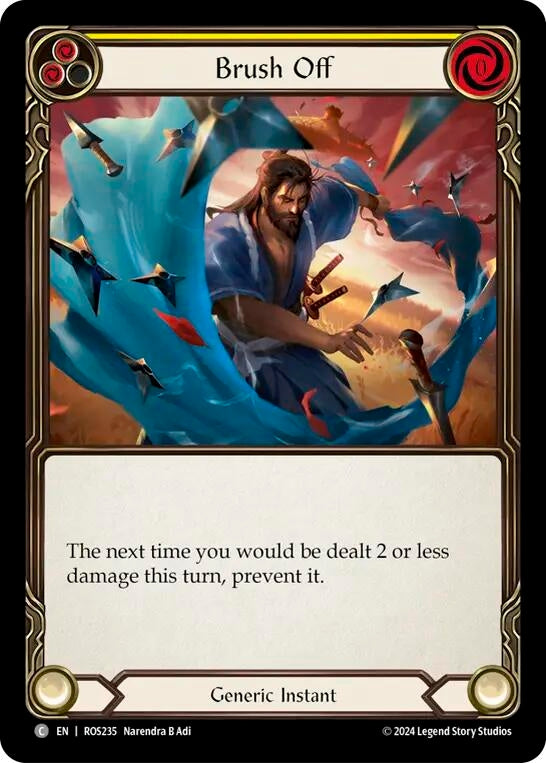 Brush Off (Yellow) (235) [ROS] - Flesh and Blood TCG Single