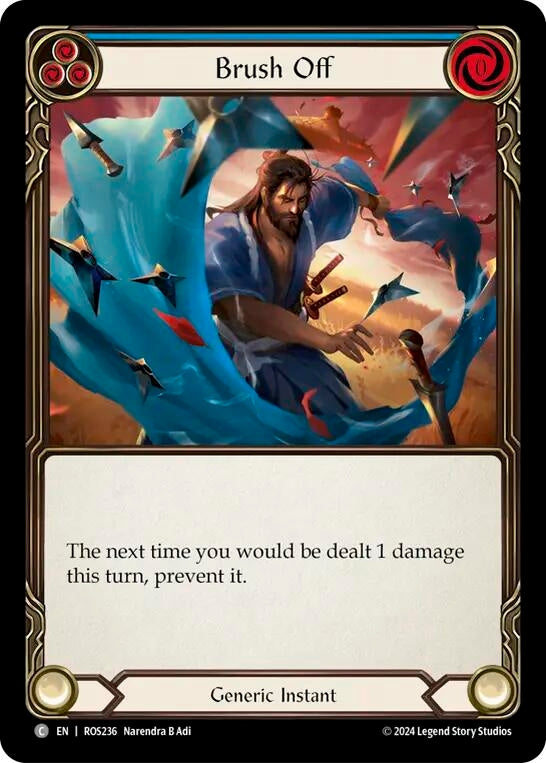 Brush Off (Blue) (236) [ROS] - Flesh and Blood TCG Single
