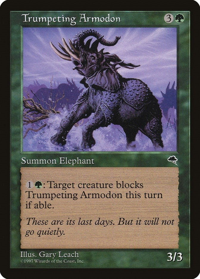 Trumpeting Armodon (262) [TMP] - MTG Single