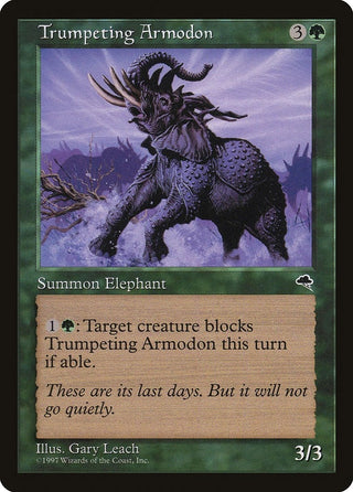 Trumpeting Armodon (262) [TMP] - MTG Single