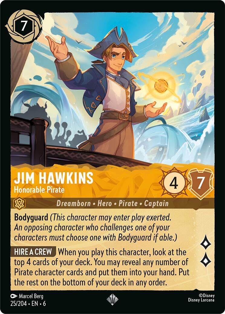 Jim Hawkins - Honorable Pirate (25) (6) - Disney Lorcana Single