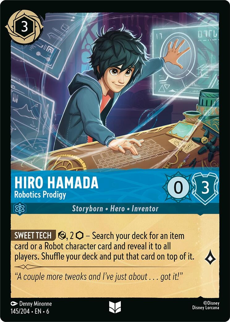 Hiro Hamada - Robotics Prodigy (145) (6) - Disney Lorcana Single