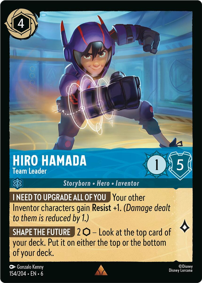Hiro Hamada - Team Leader (154) (6) - Disney Lorcana Single