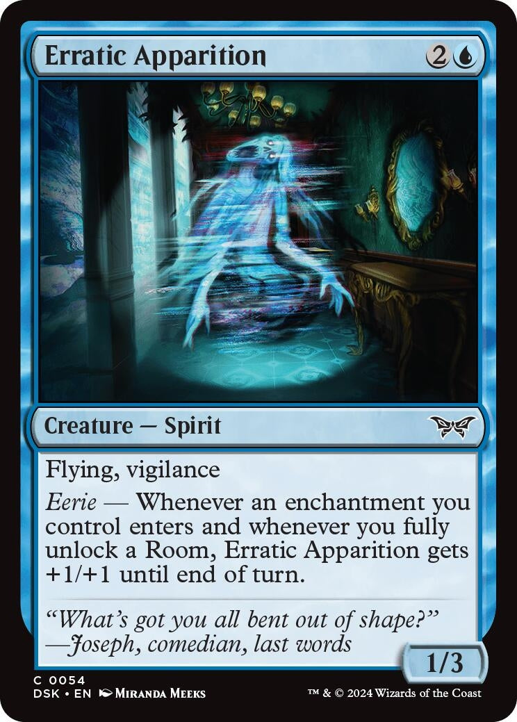 Erratic Apparition (54) [DSK] - MTG Single