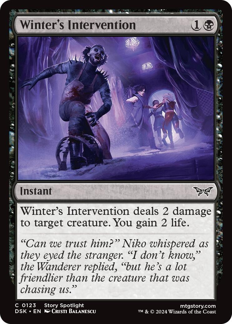Winter’s Intervention (123) [DSK] - MTG Single