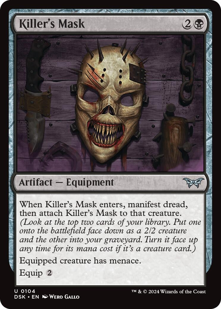 Killer’s Mask (104) [DSK] - MTG Single