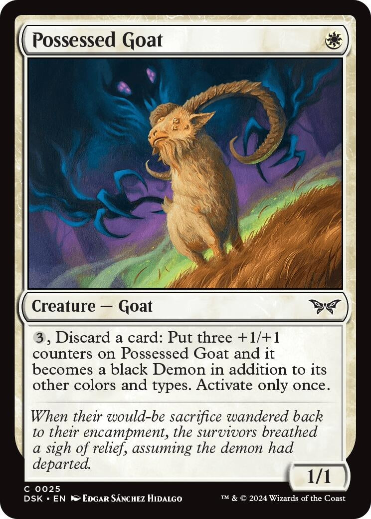 Possessed Goat (25) [DSK] - MTG Single