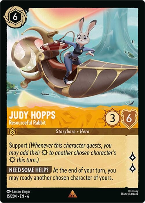 Judy Hopps - Resourceful Rabbit (15) (6) - Disney Lorcana Single