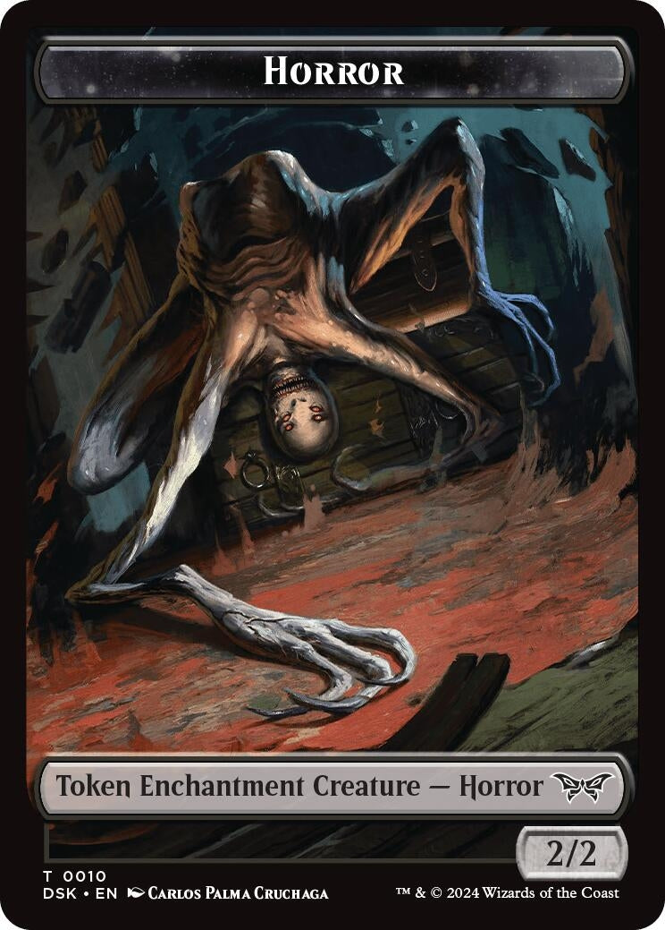 Horror // Manifest Double-Sided Token (10) [DSK] - MTG Single