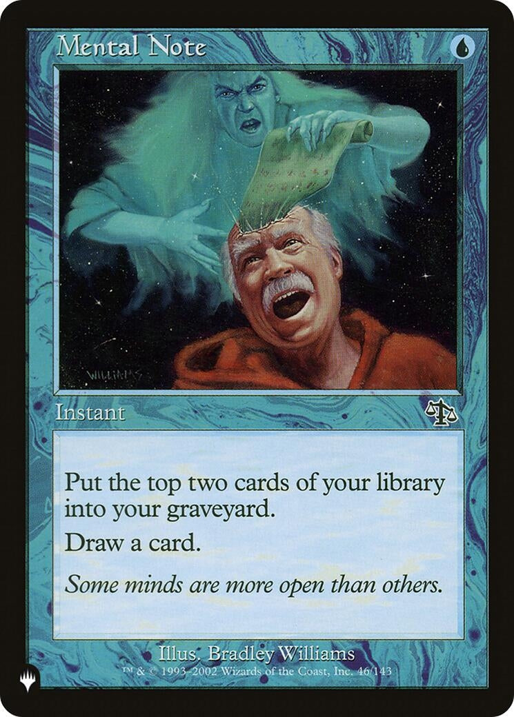 Mental Note (46) [LIST] - MTG Single