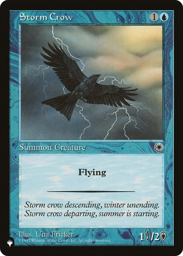 Storm Crow (POR) [LIST] - MTG Single