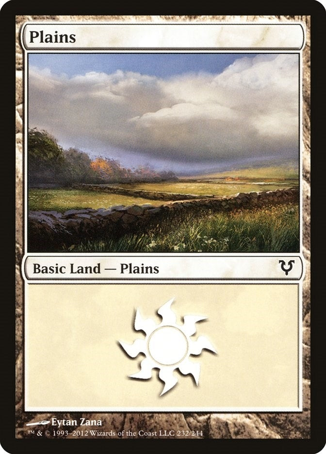 Plains (232) (232) [AVR] - MTG Single