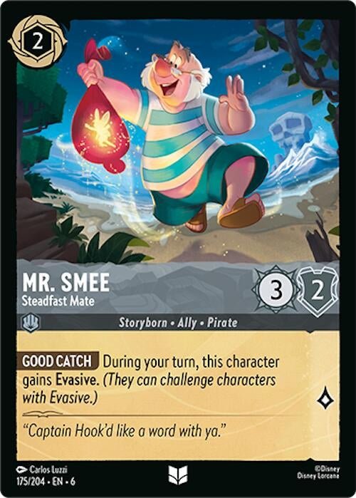 Mr. Smee - Steadfast Mate (175) (6) - Disney Lorcana Single