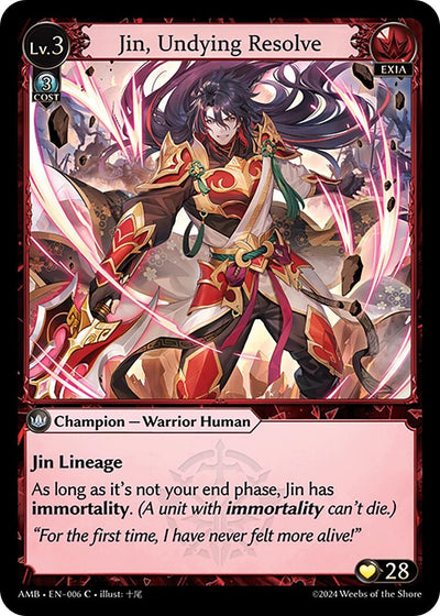 Jin, Undying Resolve (006) (AMB1E)