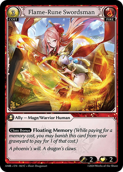 Flame-Rune Swordsman (102) (AMB1E)