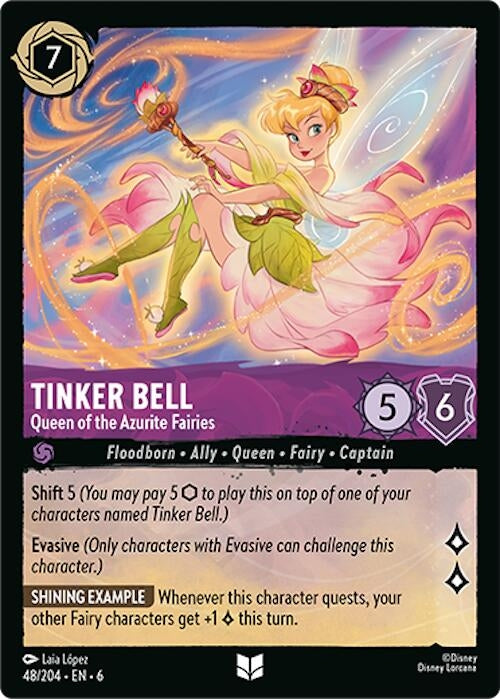Tinker Bell - Queen of the Azurite Fairies (48) (6) - Disney Lorcana Single