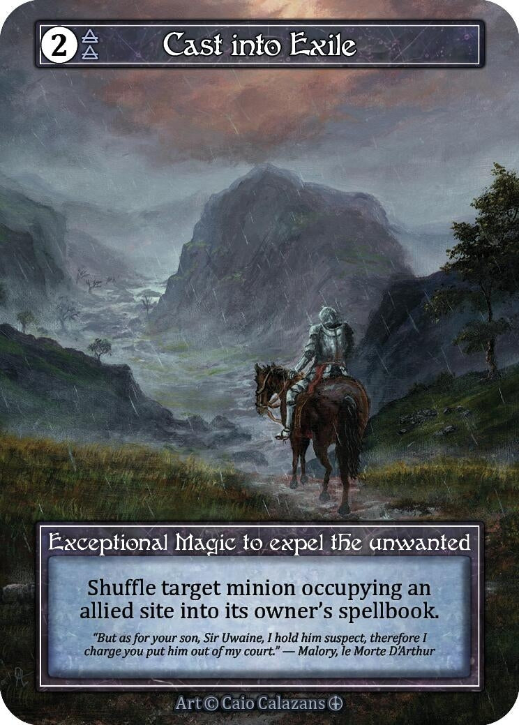 Cast into Exile (Foil) [ART] - Sorcery: Contested Realm Single