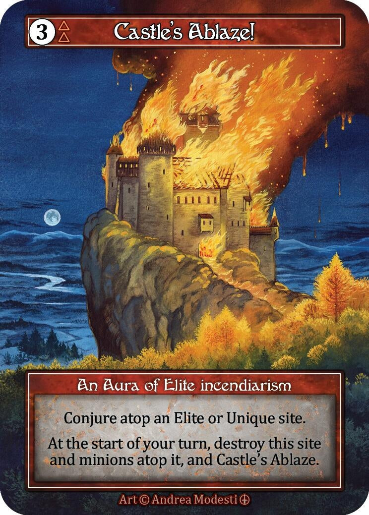 Castle’s Ablaze! (Foil) [ART] - Sorcery: Contested Realm Single