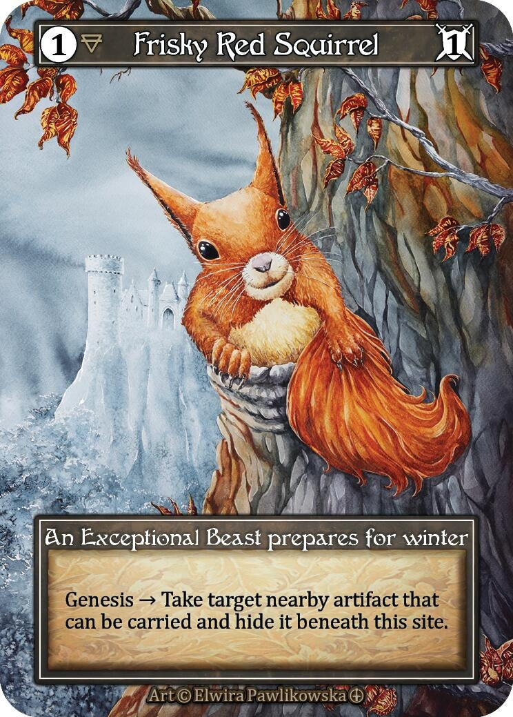 Frisky Red Squirrel (Foil) [ART] - Sorcery: Contested Realm Single
