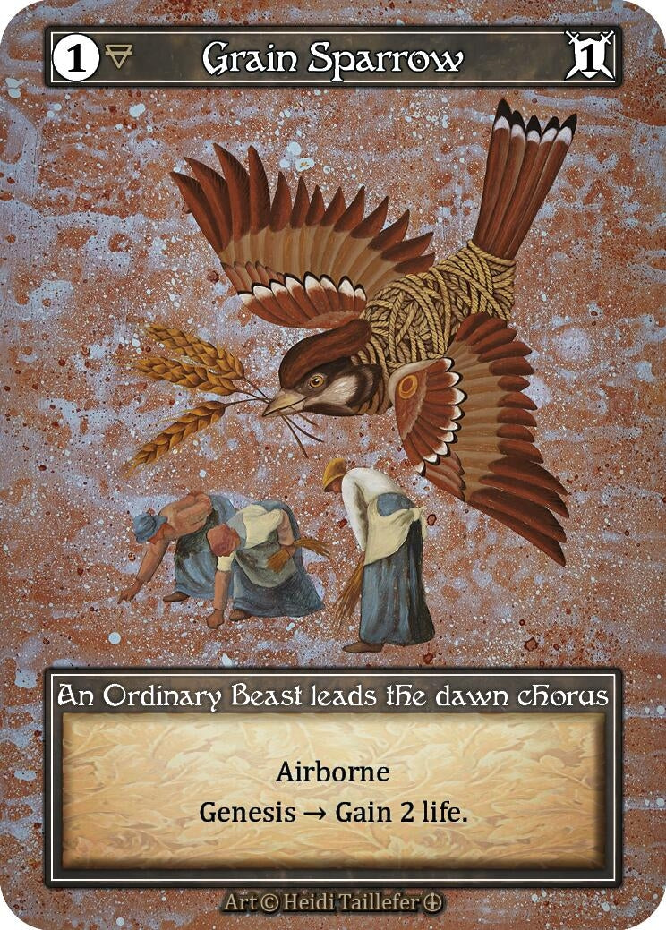 Grain Sparrow (Foil) [ART] - Sorcery: Contested Realm Single