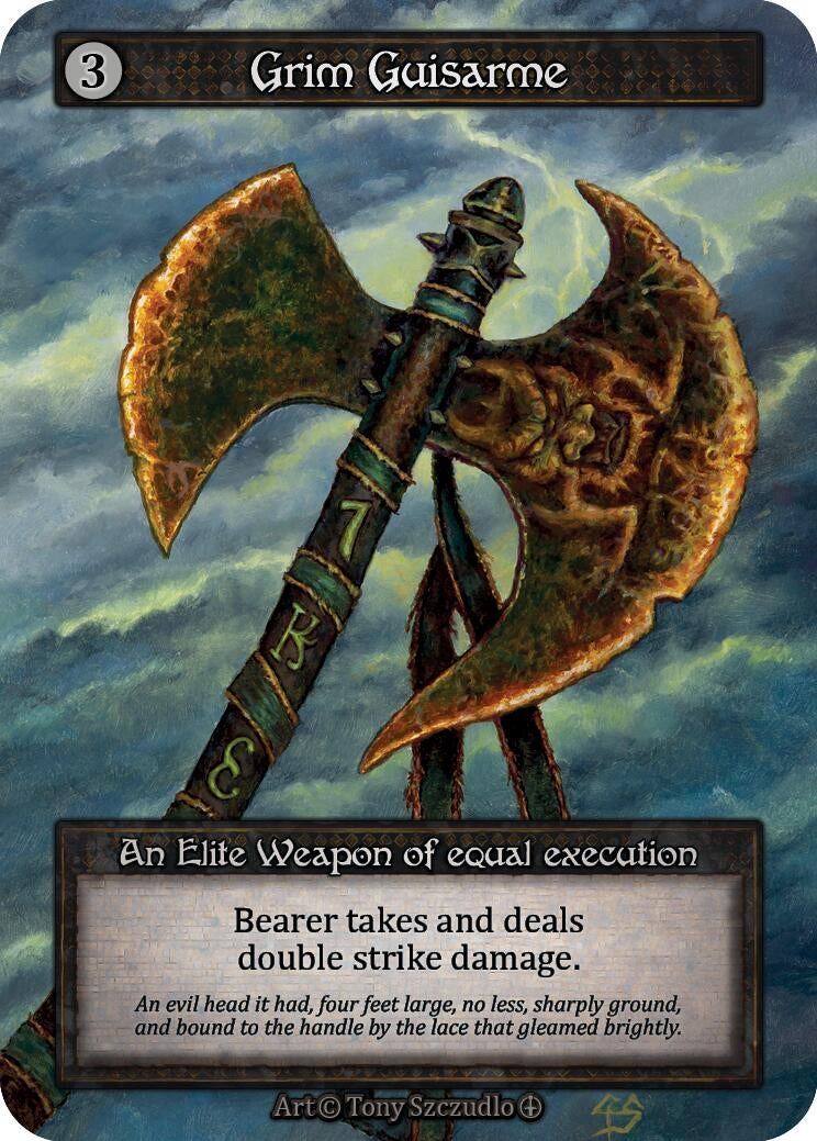 Grim Guisarme [ART] - Sorcery: Contested Realm Single
