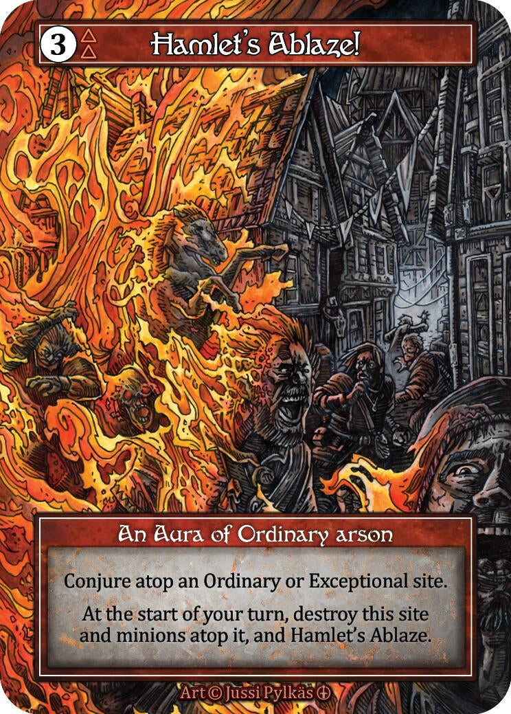 Hamlet’s Ablaze! (Foil) [ART] - Sorcery: Contested Realm Single