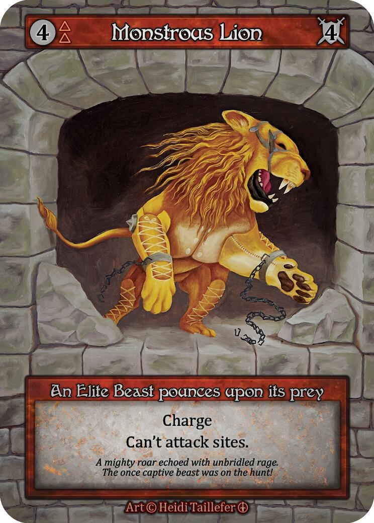 Monstrous Lion [ART] - Sorcery: Contested Realm Single