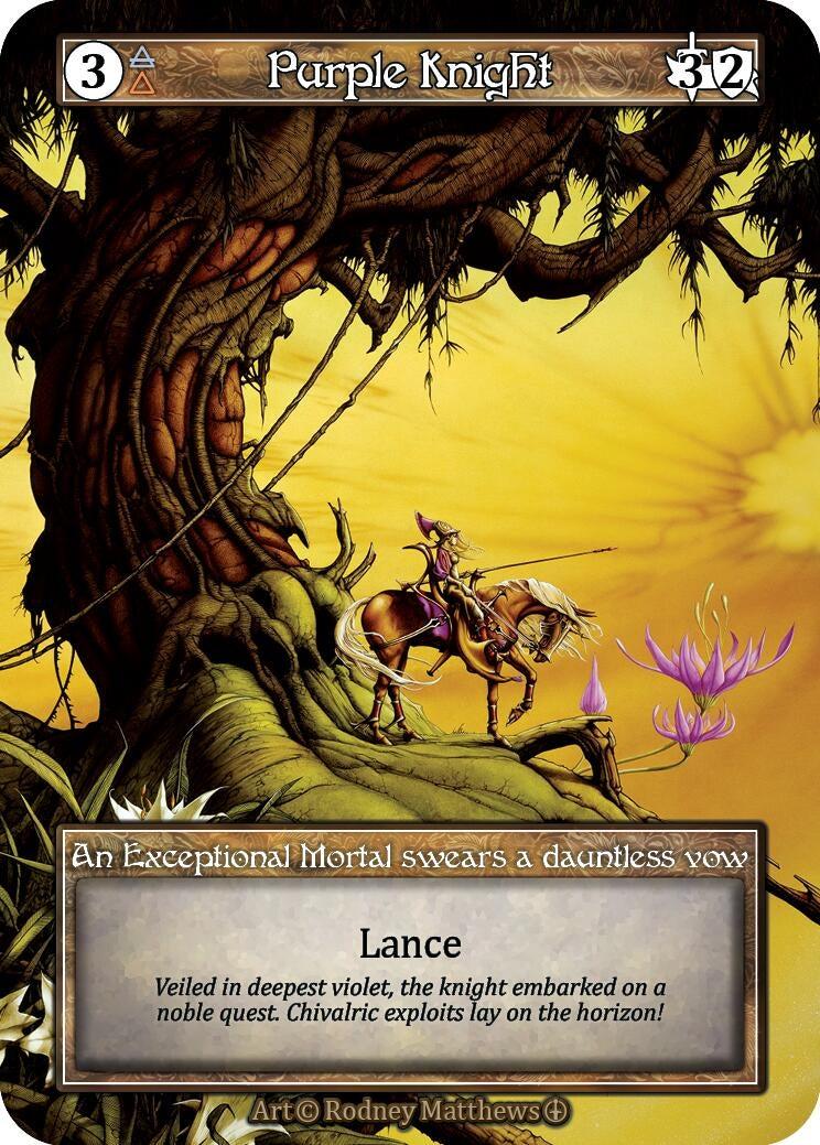 Purple Knight (Foil) [ART] - Sorcery: Contested Realm Single