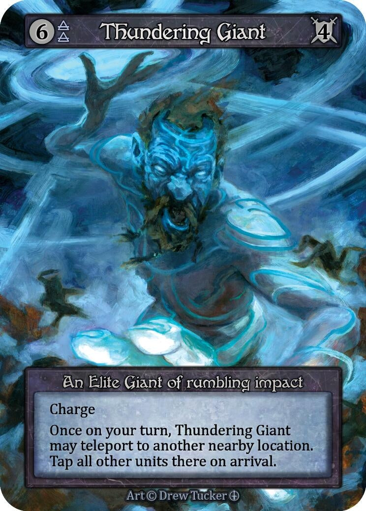 Thundering Giant [ART] - Sorcery: Contested Realm Single