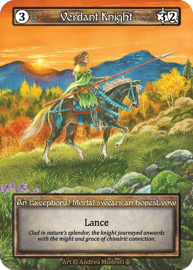 Verdant Knight (Foil) [ART] - Sorcery: Contested Realm Single