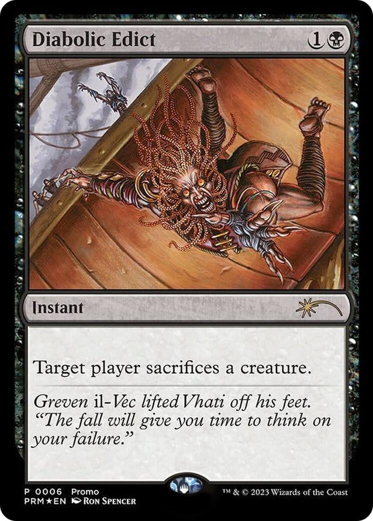 Diabolic Edict (Graphic Novel Insert) (6) [MEDIA] - MTG Single