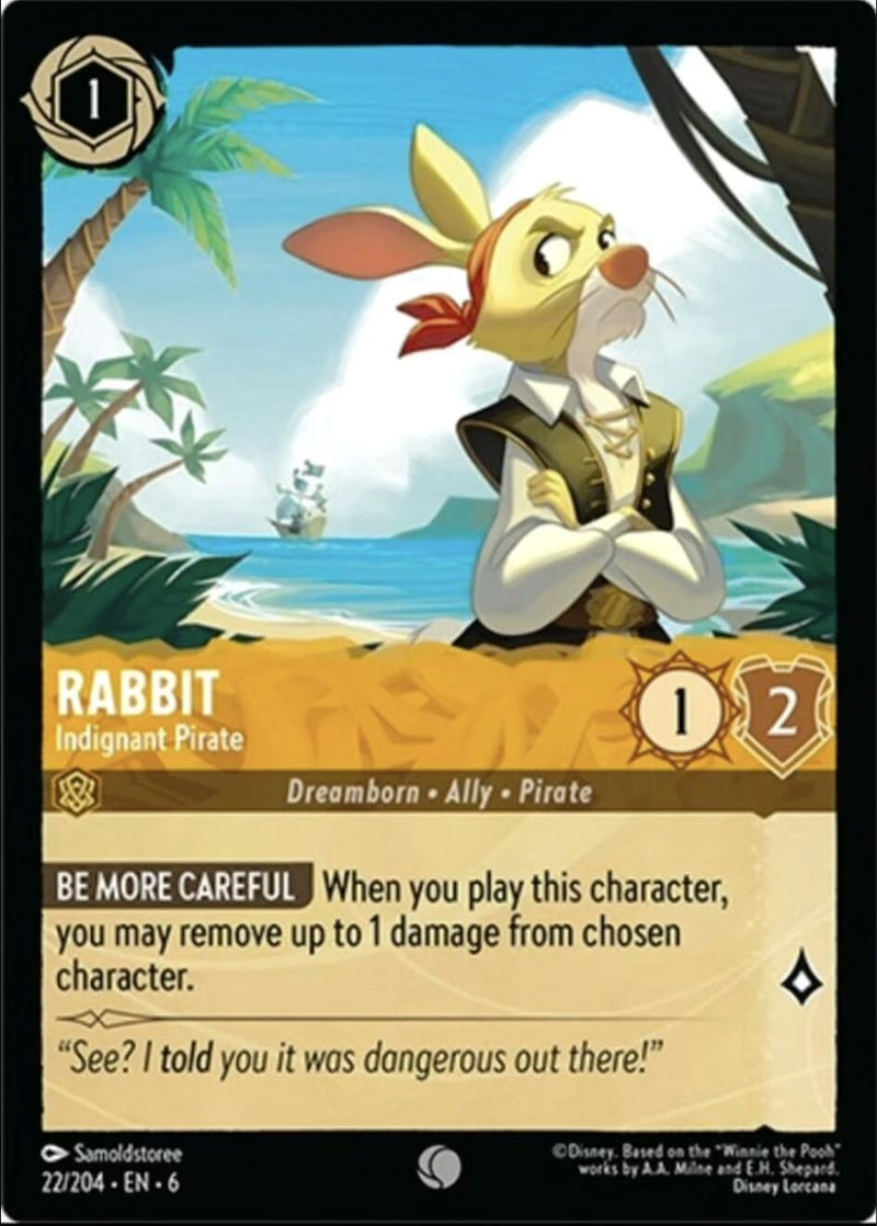 Rabbit - Indignant Pirate (22) (6) - Disney Lorcana Single