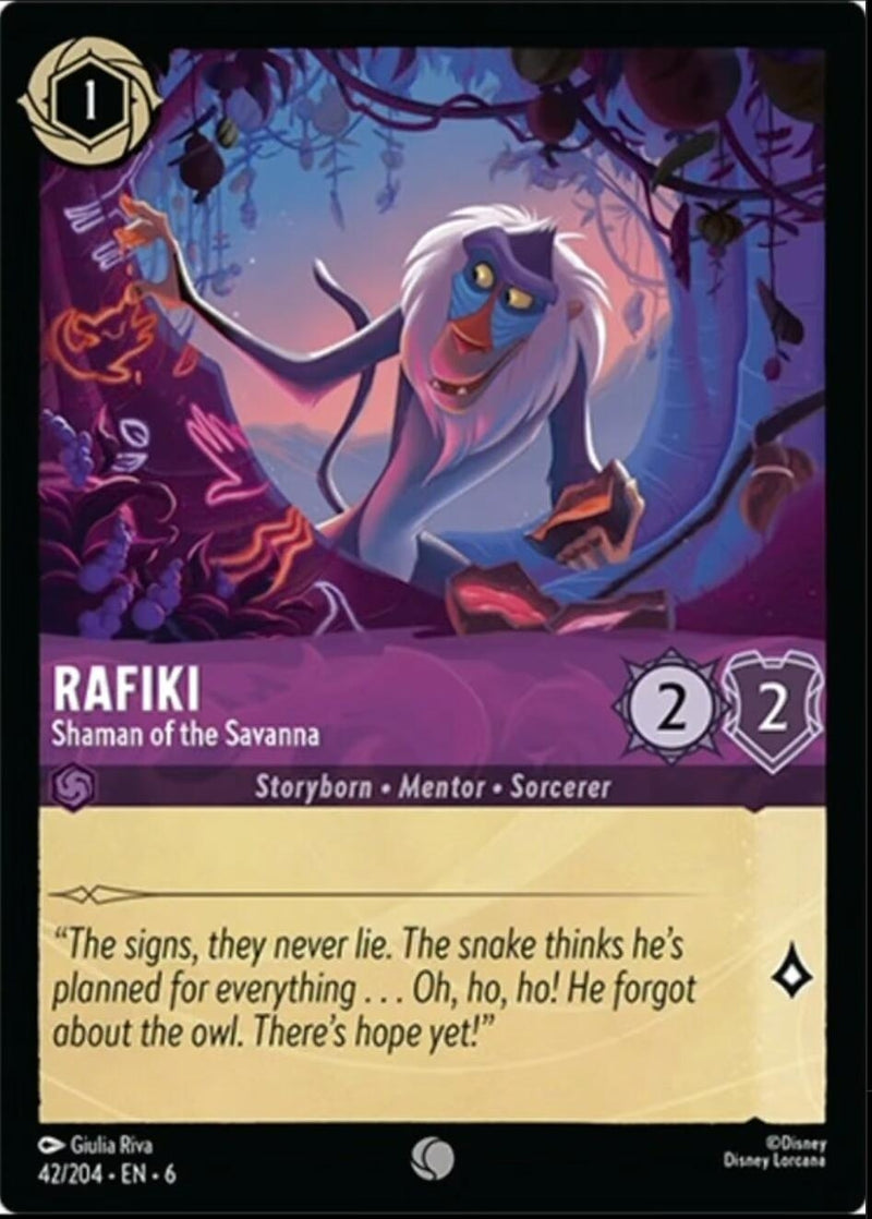 Rafiki - Shaman of the Savanna (42) (6) - Disney Lorcana Single