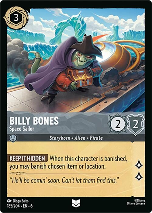 Billy Bones - Space Sailor (185) (6) - Disney Lorcana Single