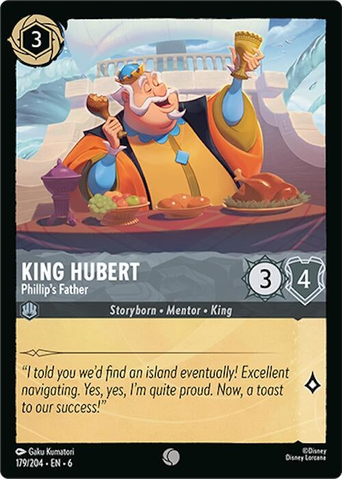 King Hubert - Phillip’s Father (179) (6) - Disney Lorcana Single
