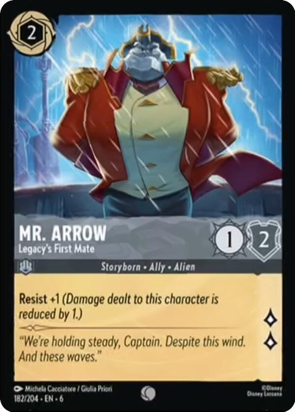 Mr. Arrow - Legacy’s First Mate (182) (6) - Disney Lorcana Single
