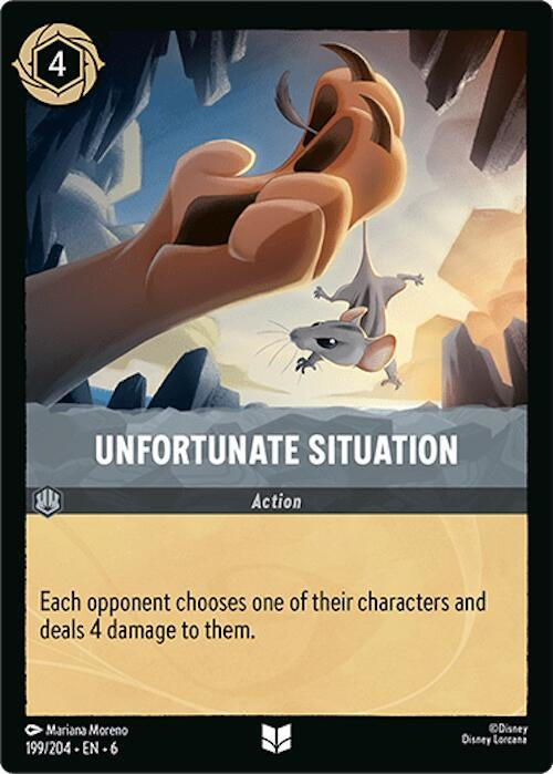 Unfortunate Situation (199) (6) - Disney Lorcana Single