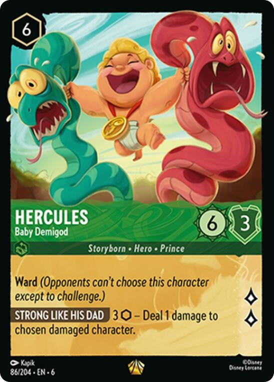 Hercules - Baby Demigod (86) (6) - Disney Lorcana Single