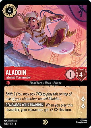 Aladdin - Intrepid Commander (9) (DLPC) - Disney Lorcana Single