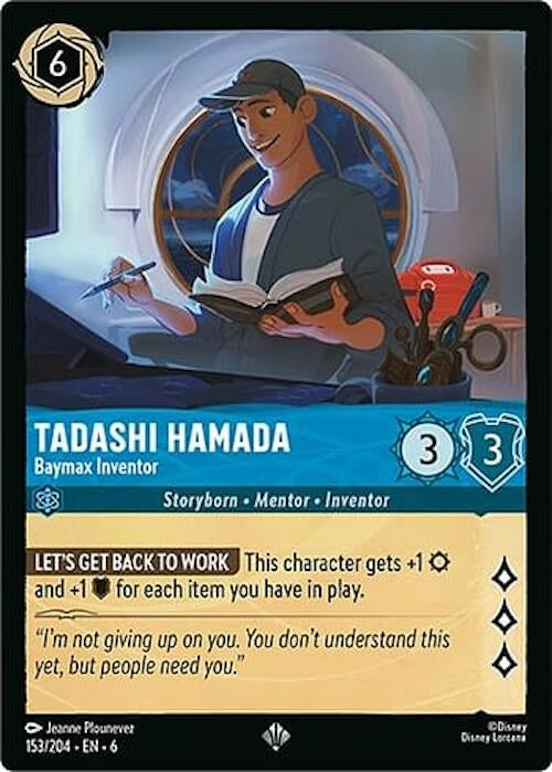 Tadashi Hamada - Baymax Inventor (153) (6) - Disney Lorcana Single