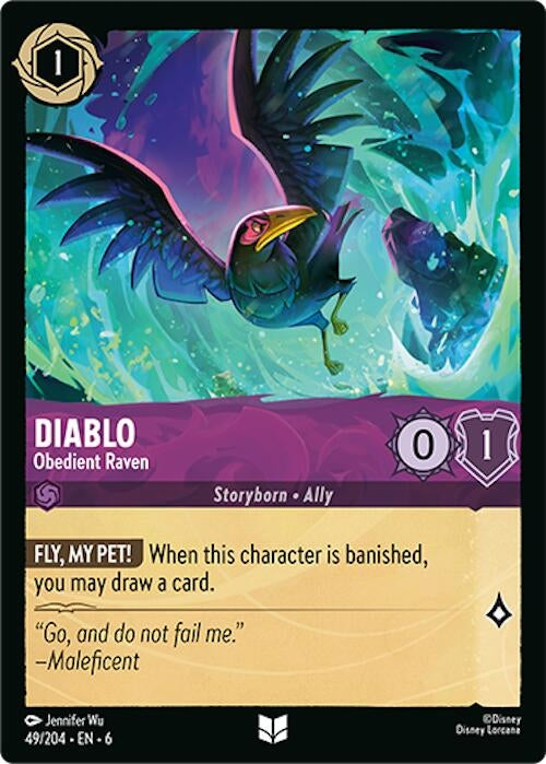 Diablo - Obedient Raven (49) (6) - Disney Lorcana Single