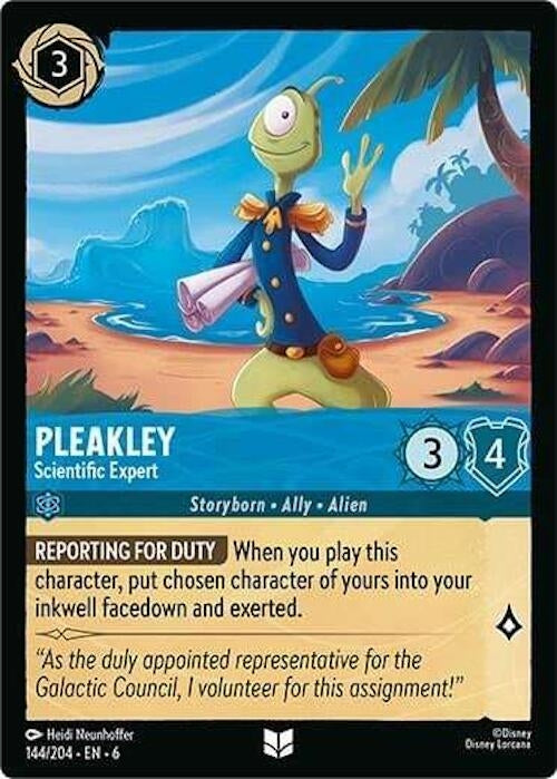 Pleakley - Scientific Expert (144) (6) - Disney Lorcana Single