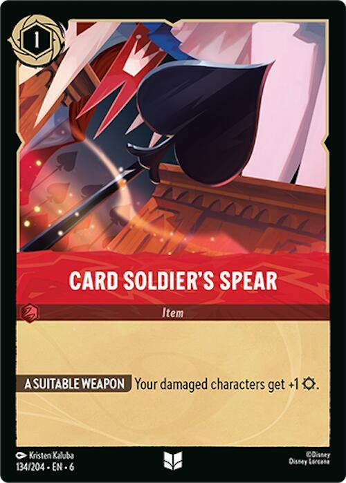 Card Soldier’s Spear (134) (6) - Disney Lorcana Single