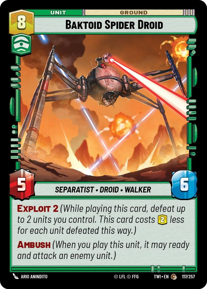 Baktoid Spider Droid (117) (TOR) - Star Wars: Unlimited Single