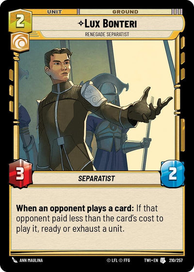 Lux Bonteri - Renegade Separatist (210) (TOR)