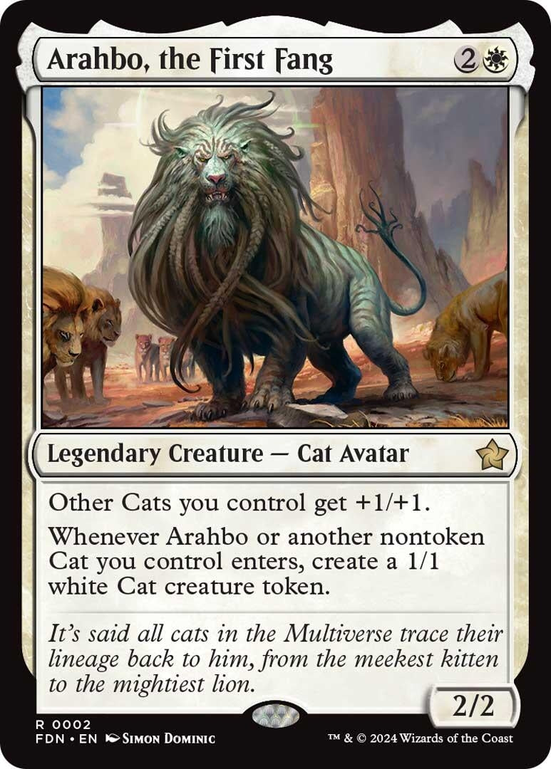 Arahbo the First Fang (2) [FDN] - MTG Single