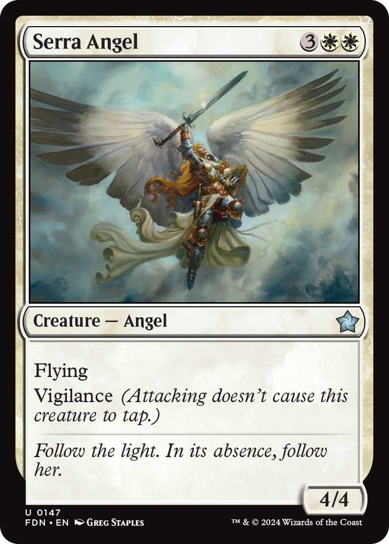 Serra Angel (147) [FDN] - MTG Single