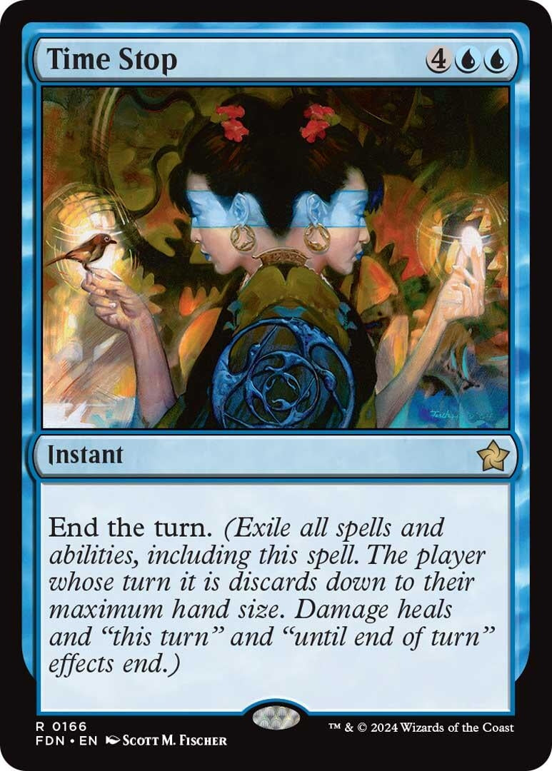 Time Stop (166) [FDN] - MTG Single